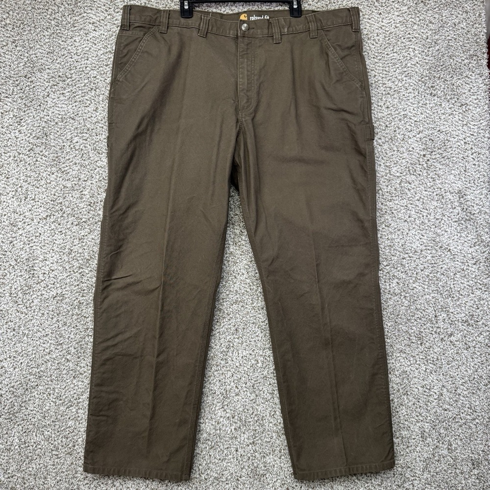 Carhartt Pants Men's 44x32 Rugged Flex Relaxed Fit‎ Duck Carpenter Moss Green